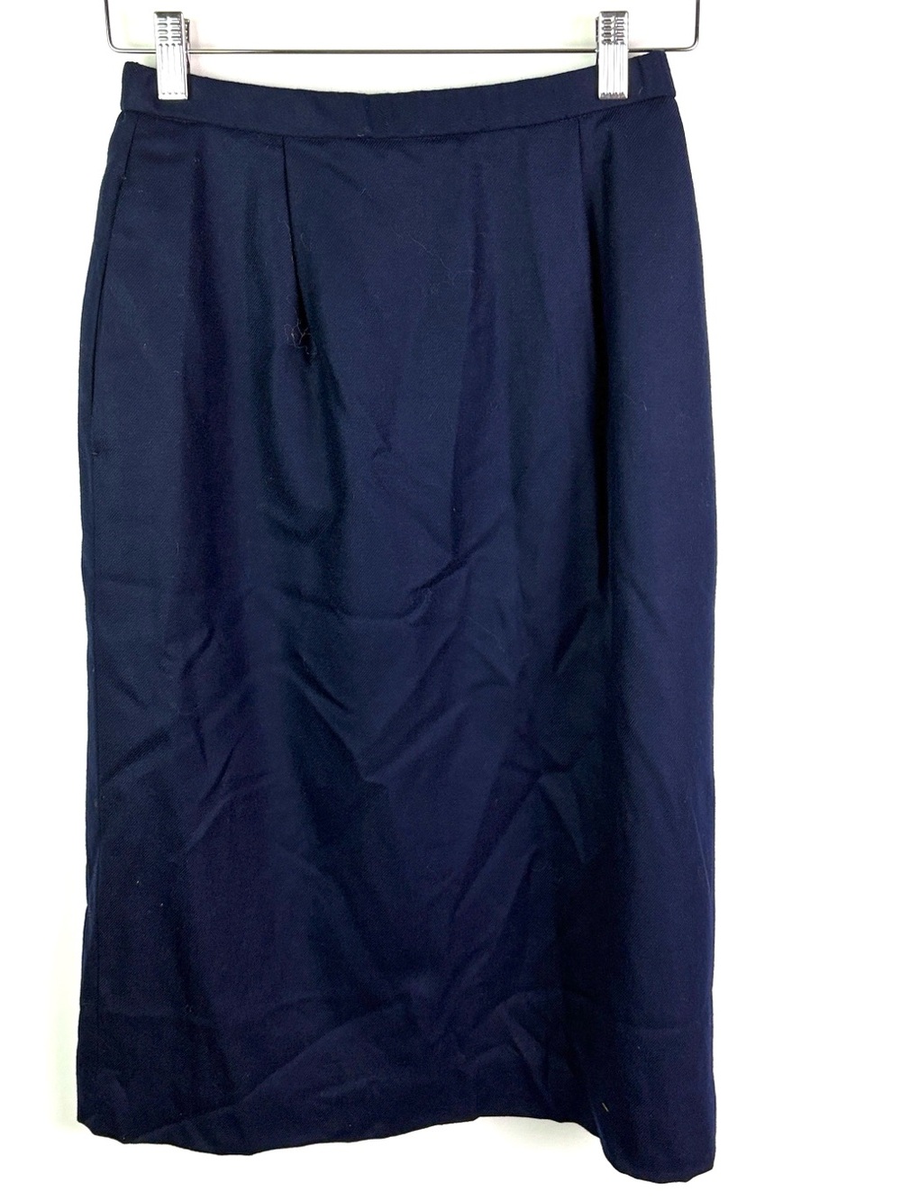 NWT / Deadstock vintage Pendleton Classic Navy Pencil wool Skirt size 6P